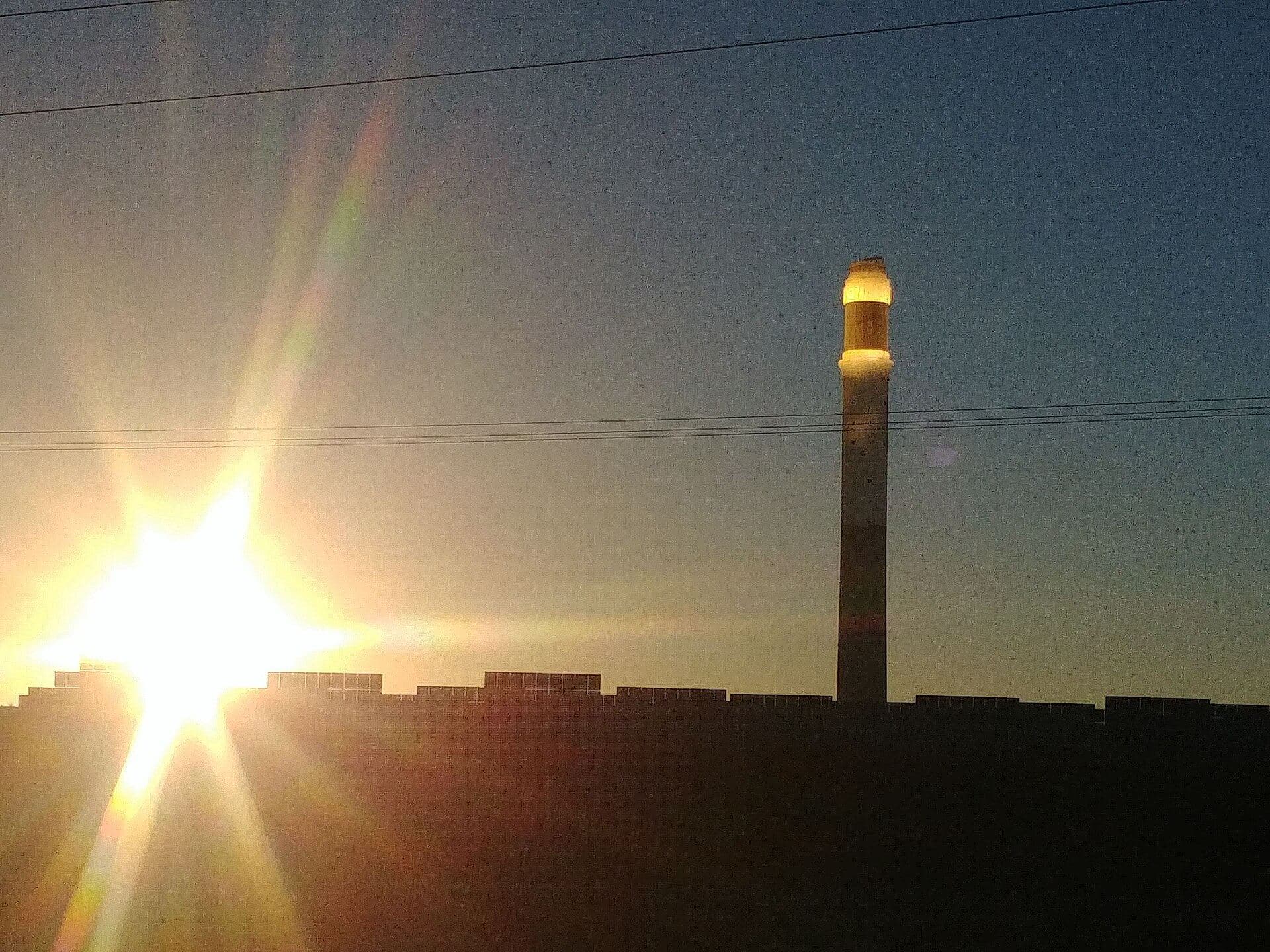 Noor III solar tower, Ouarzazate, Morocco